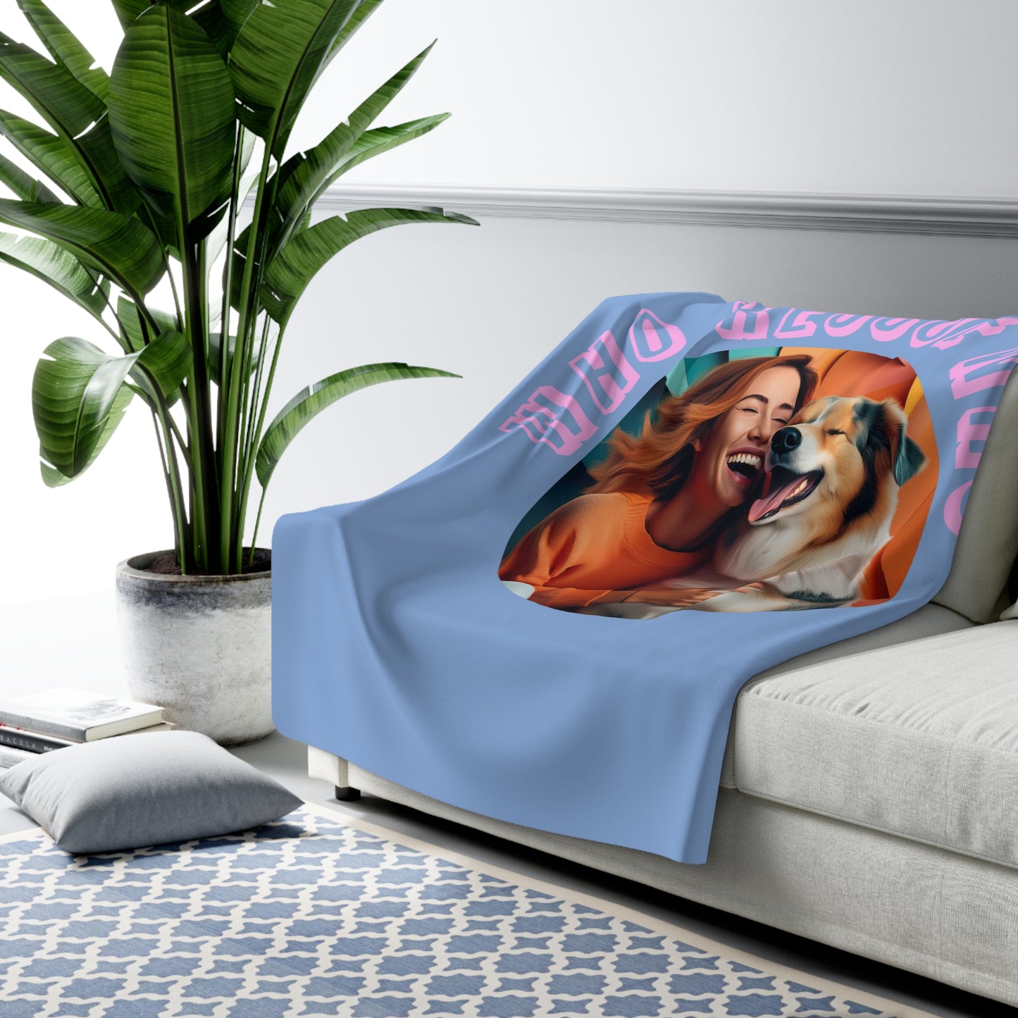 Who rescue who (mujer) - Sherpa Fleece Blanket