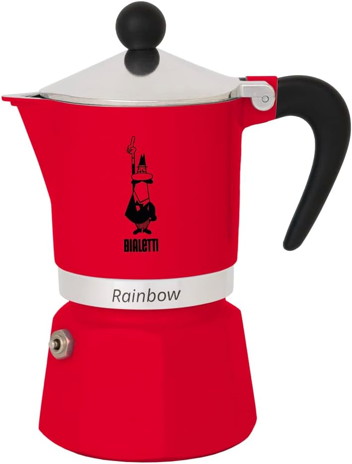 Bialetti Rainbow Express Maker Red - 3 cups -