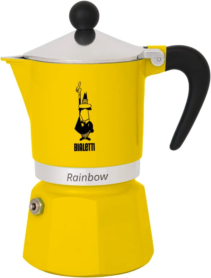 Bialetti Rainbow Express Maker Yellow - 3 cups -