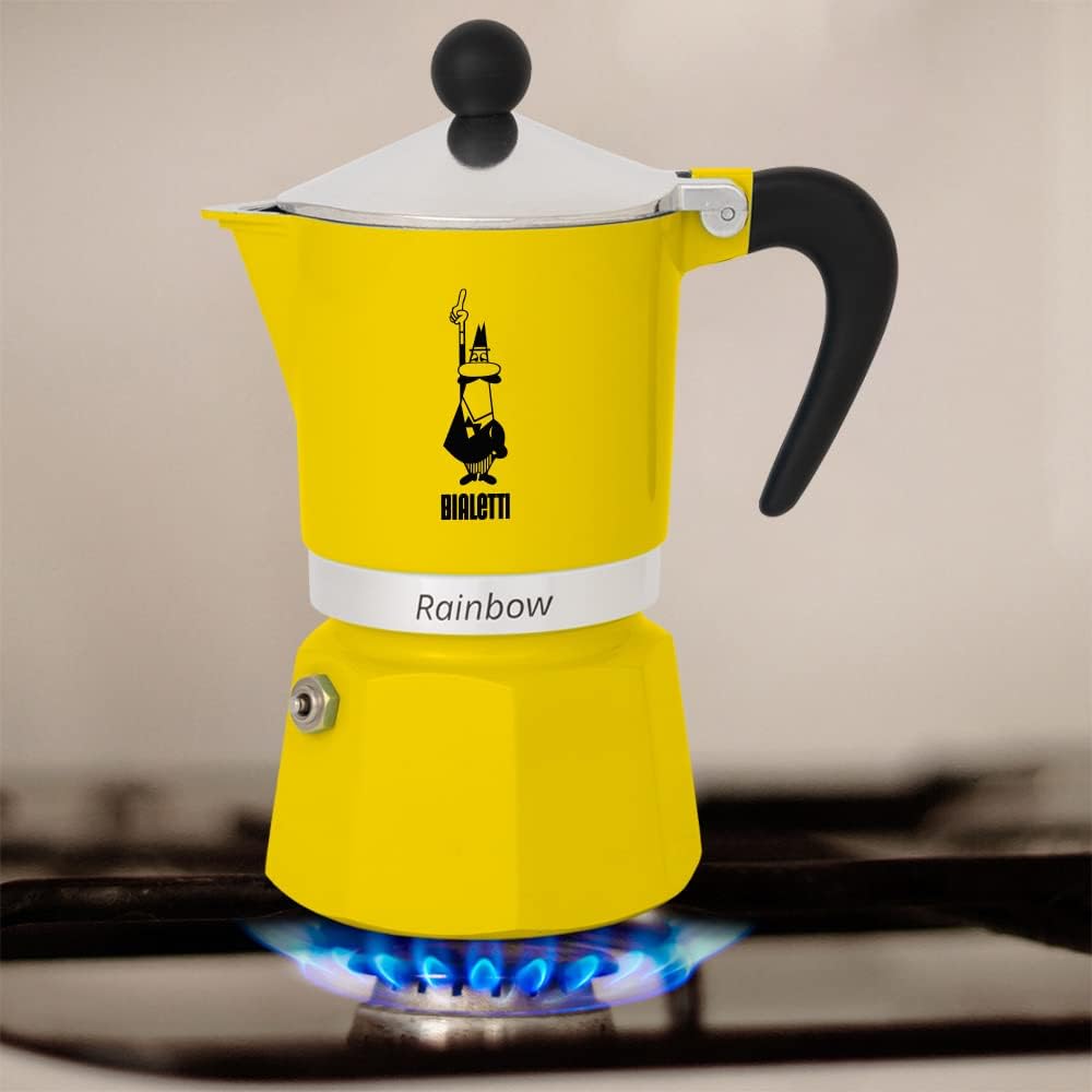 Bialetti Rainbow Express Maker Yellow - 3 cups -