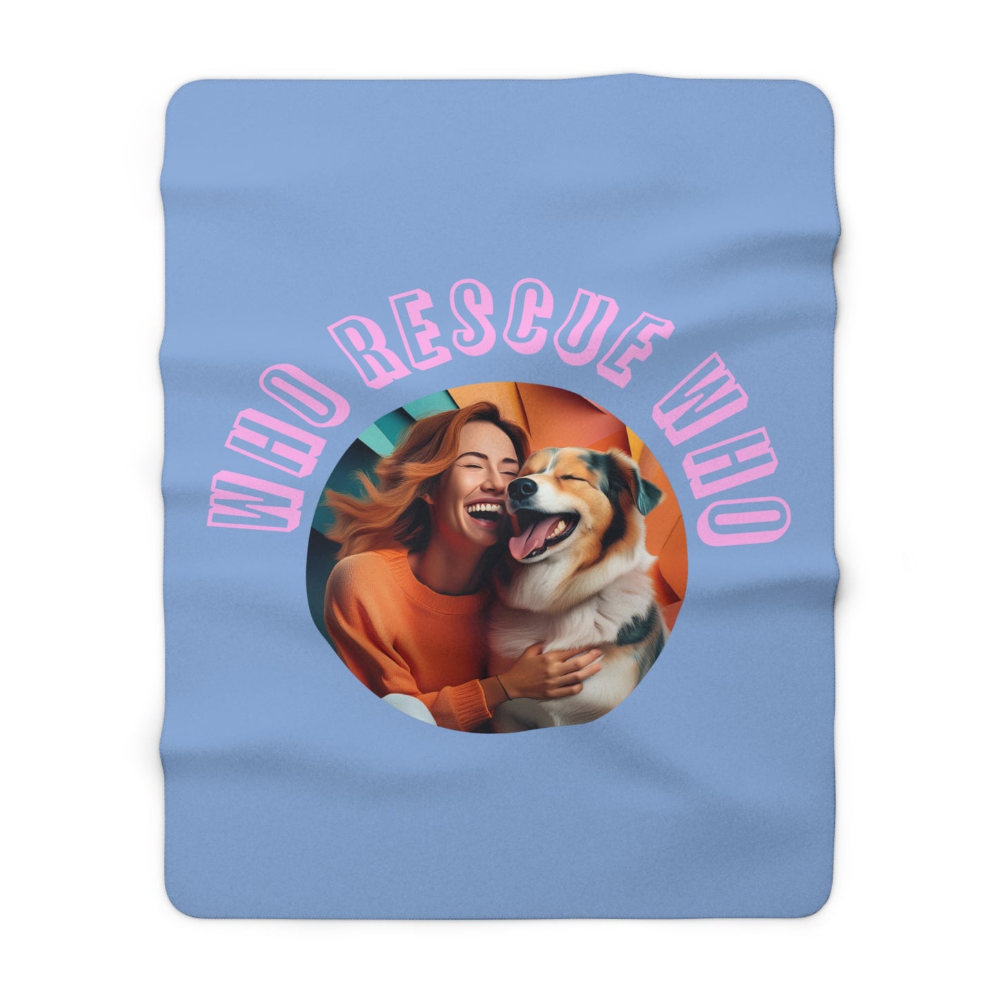 Who rescue who (mujer) - Sherpa Fleece Blanket