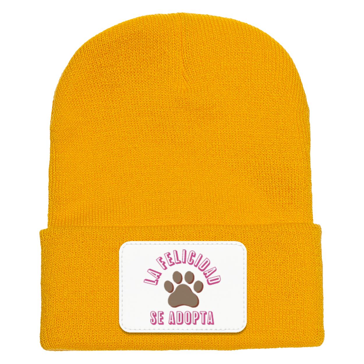 La Felicidad Se Adopta - Cuffed Knit Beanie