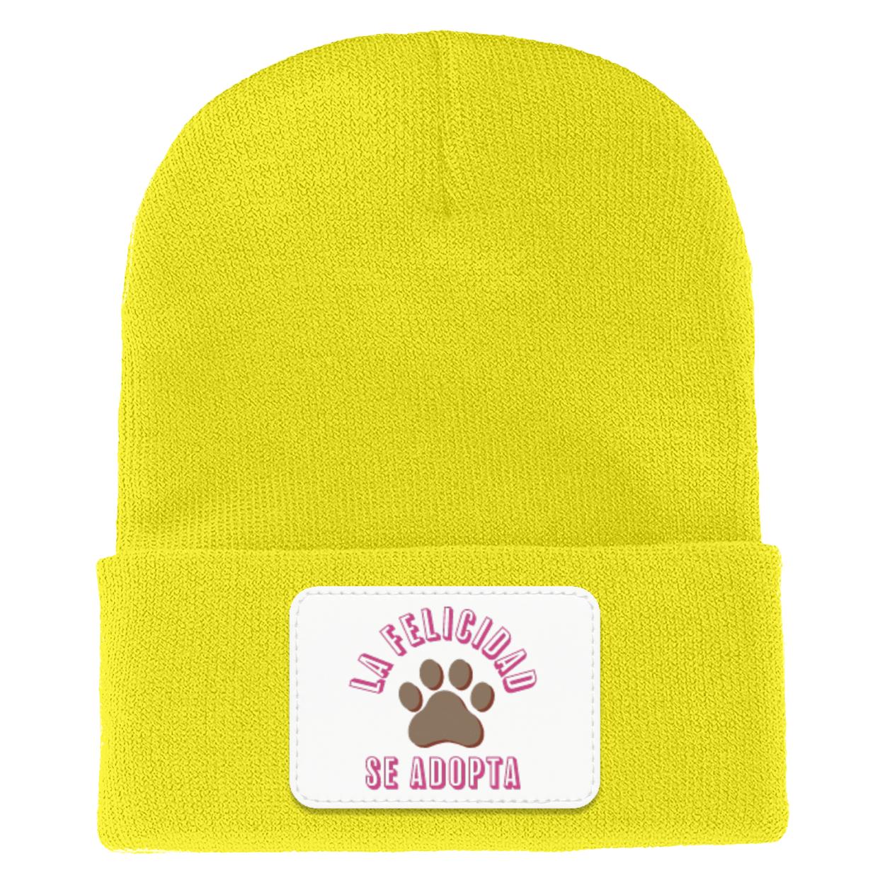 La Felicidad Se Adopta - Cuffed Knit Beanie