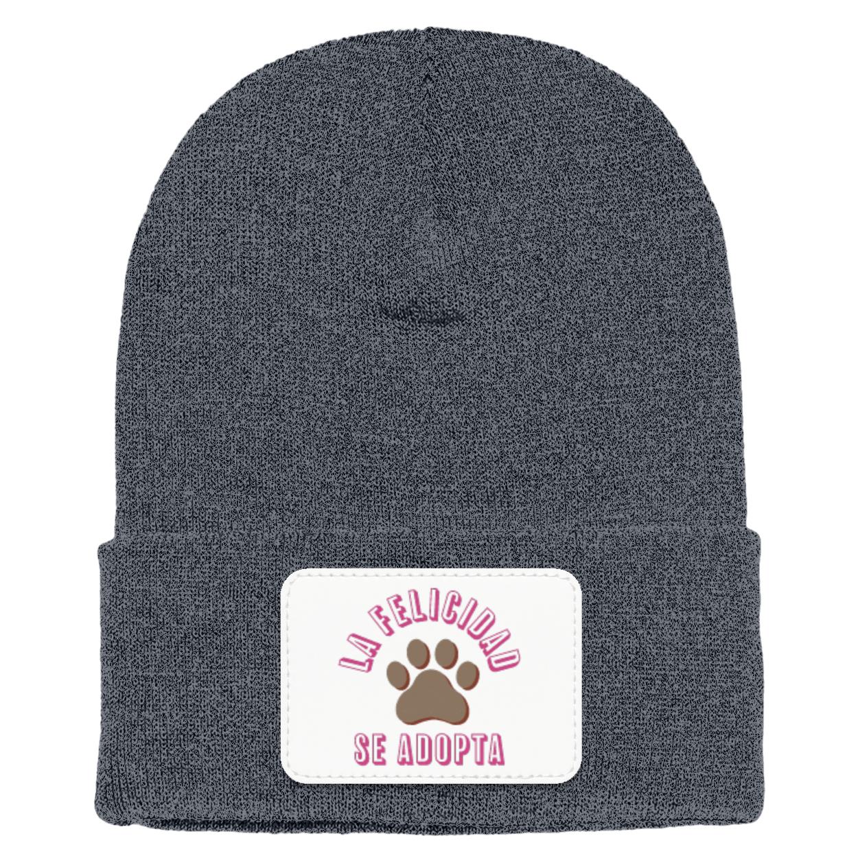 La Felicidad Se Adopta - Cuffed Knit Beanie