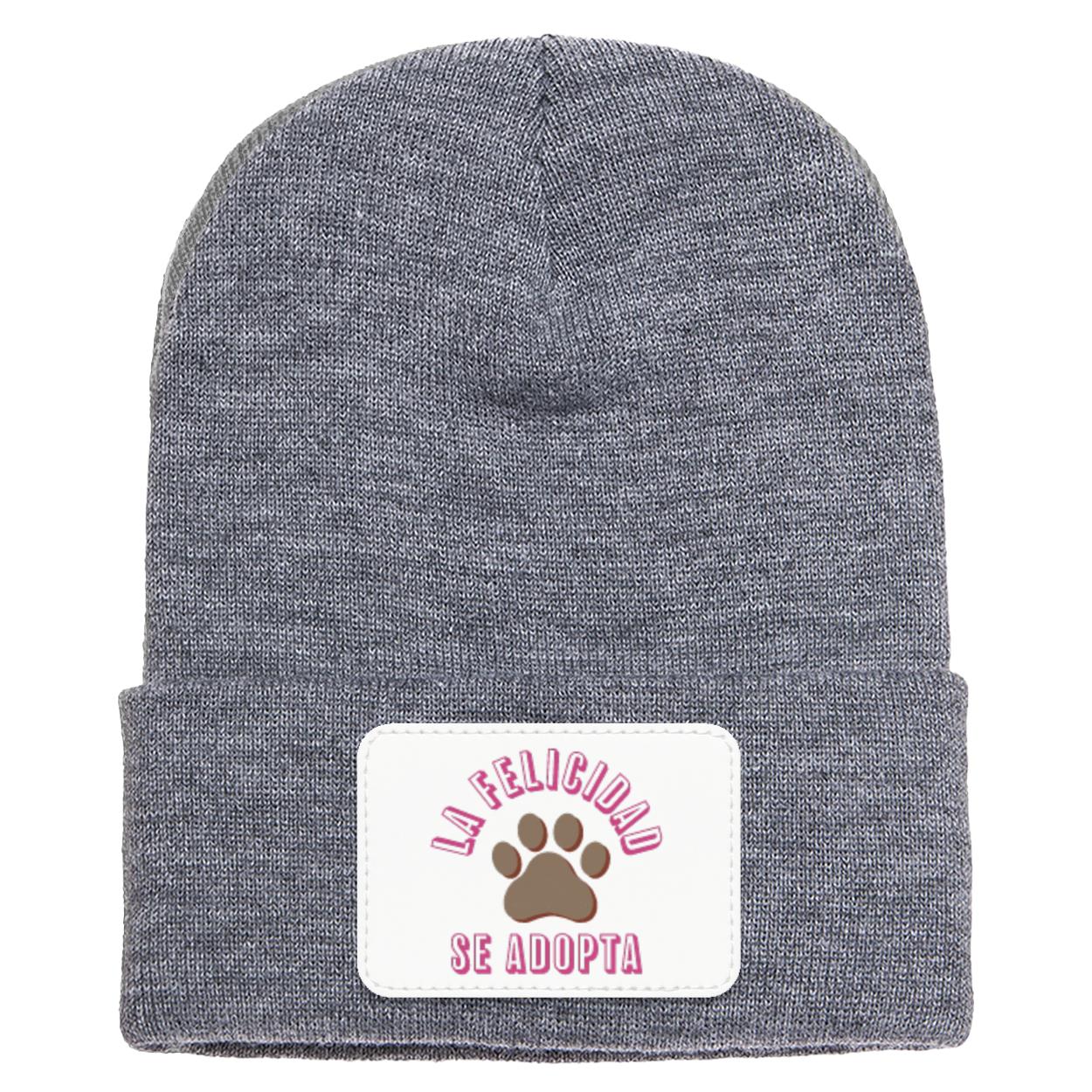 La Felicidad Se Adopta - Cuffed Knit Beanie