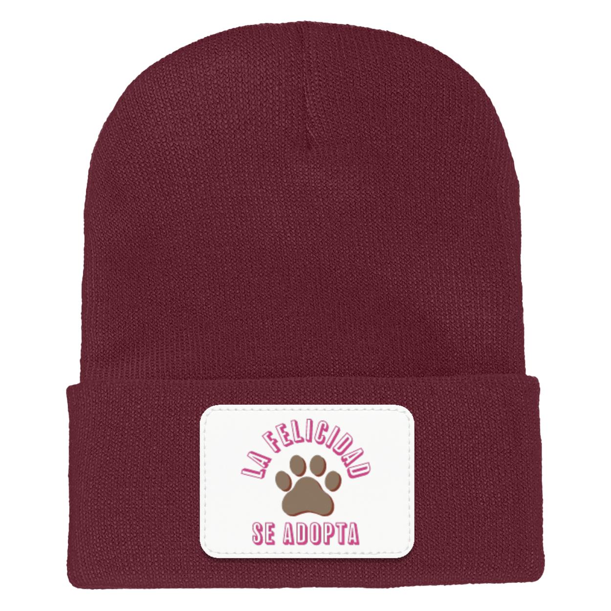 La Felicidad Se Adopta - Cuffed Knit Beanie