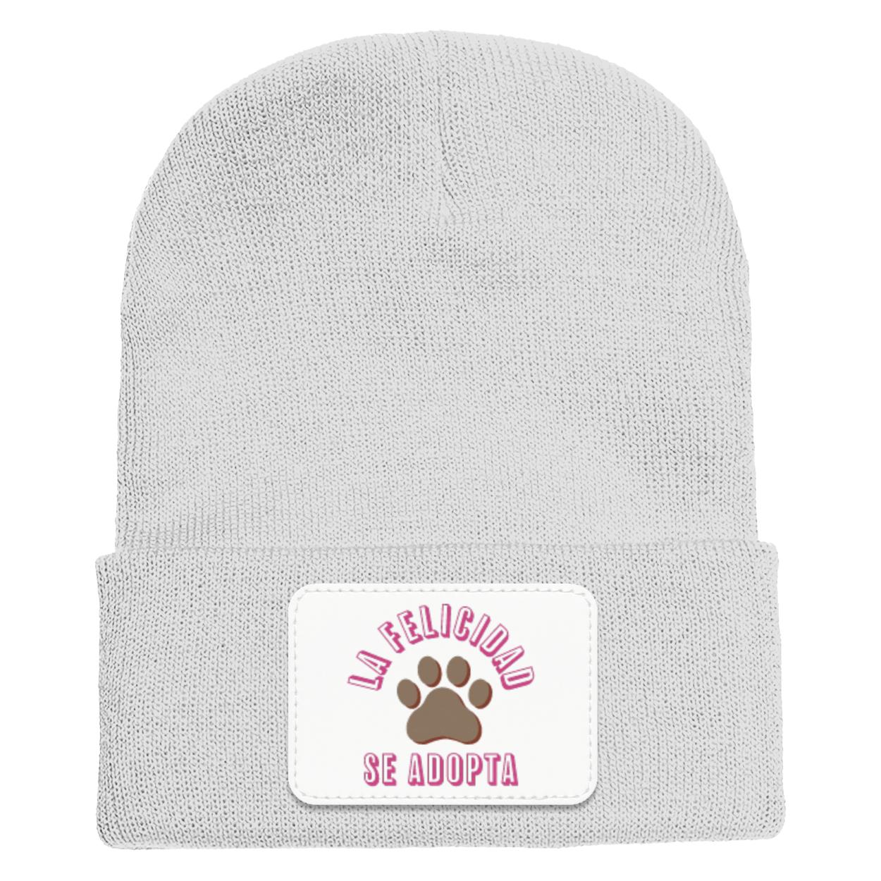 La Felicidad Se Adopta - Cuffed Knit Beanie