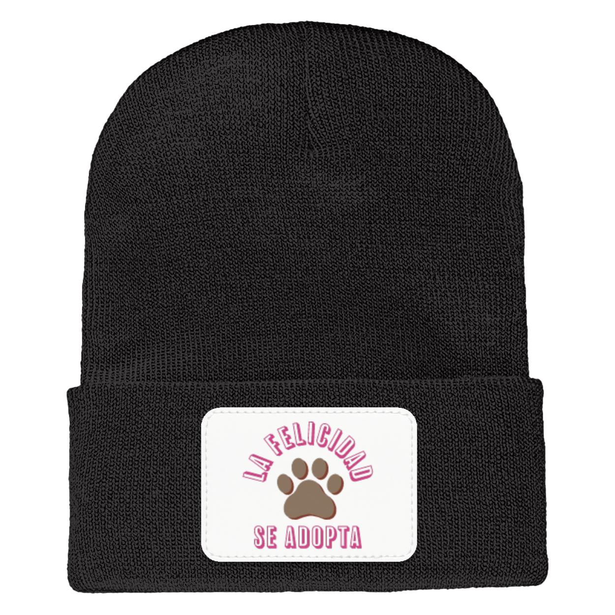 La Felicidad Se Adopta - Cuffed Knit Beanie