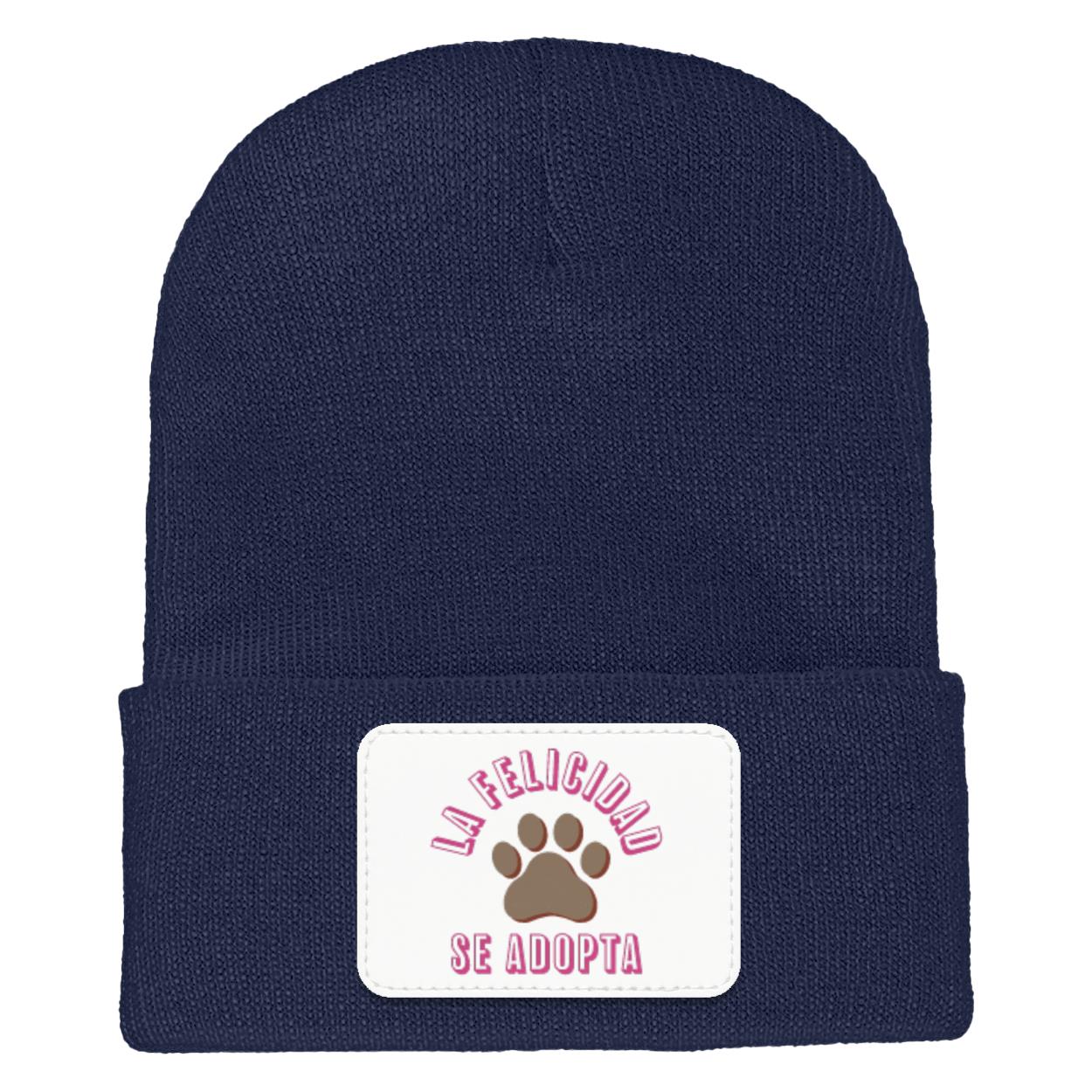 La Felicidad Se Adopta - Cuffed Knit Beanie