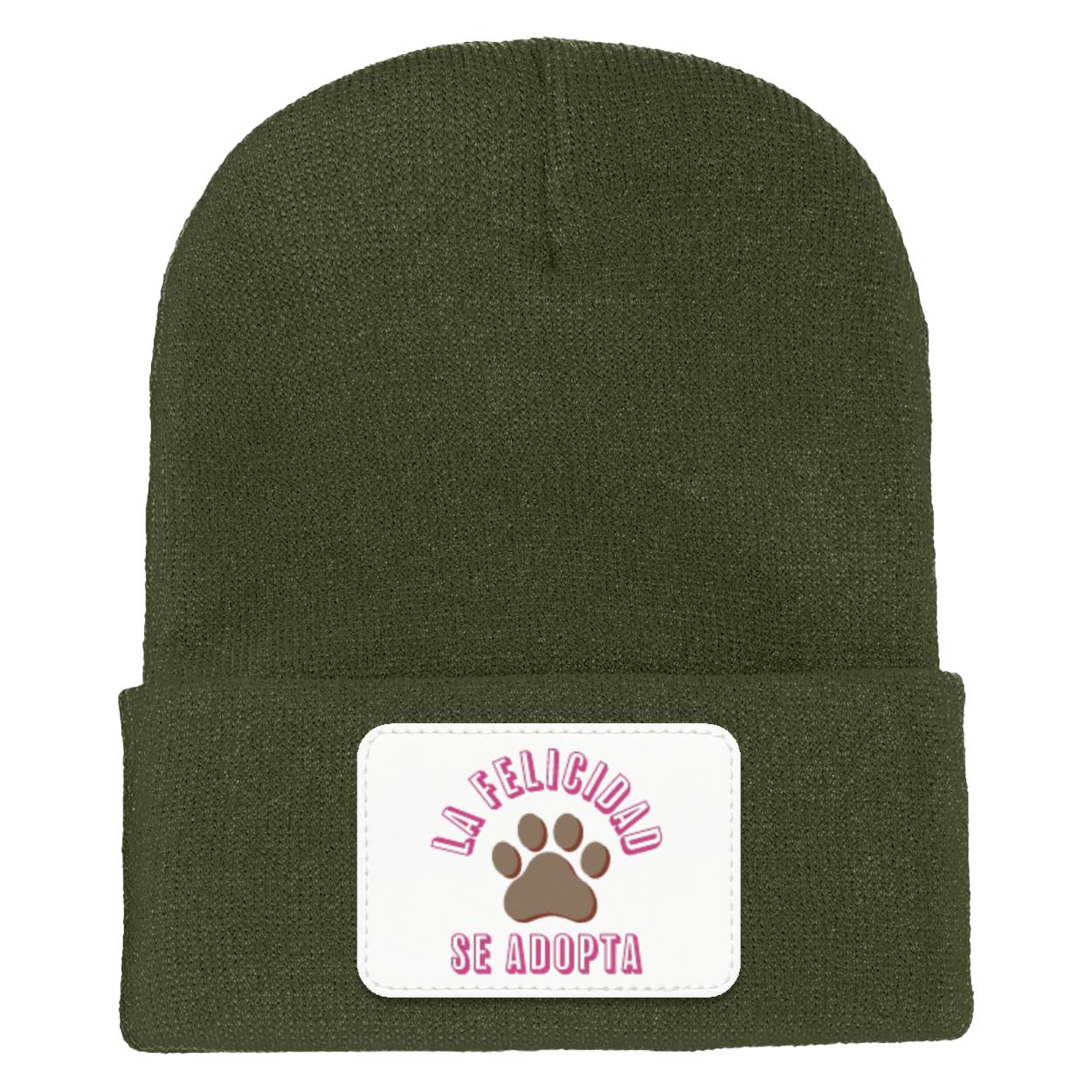 La Felicidad Se Adopta - Cuffed Knit Beanie