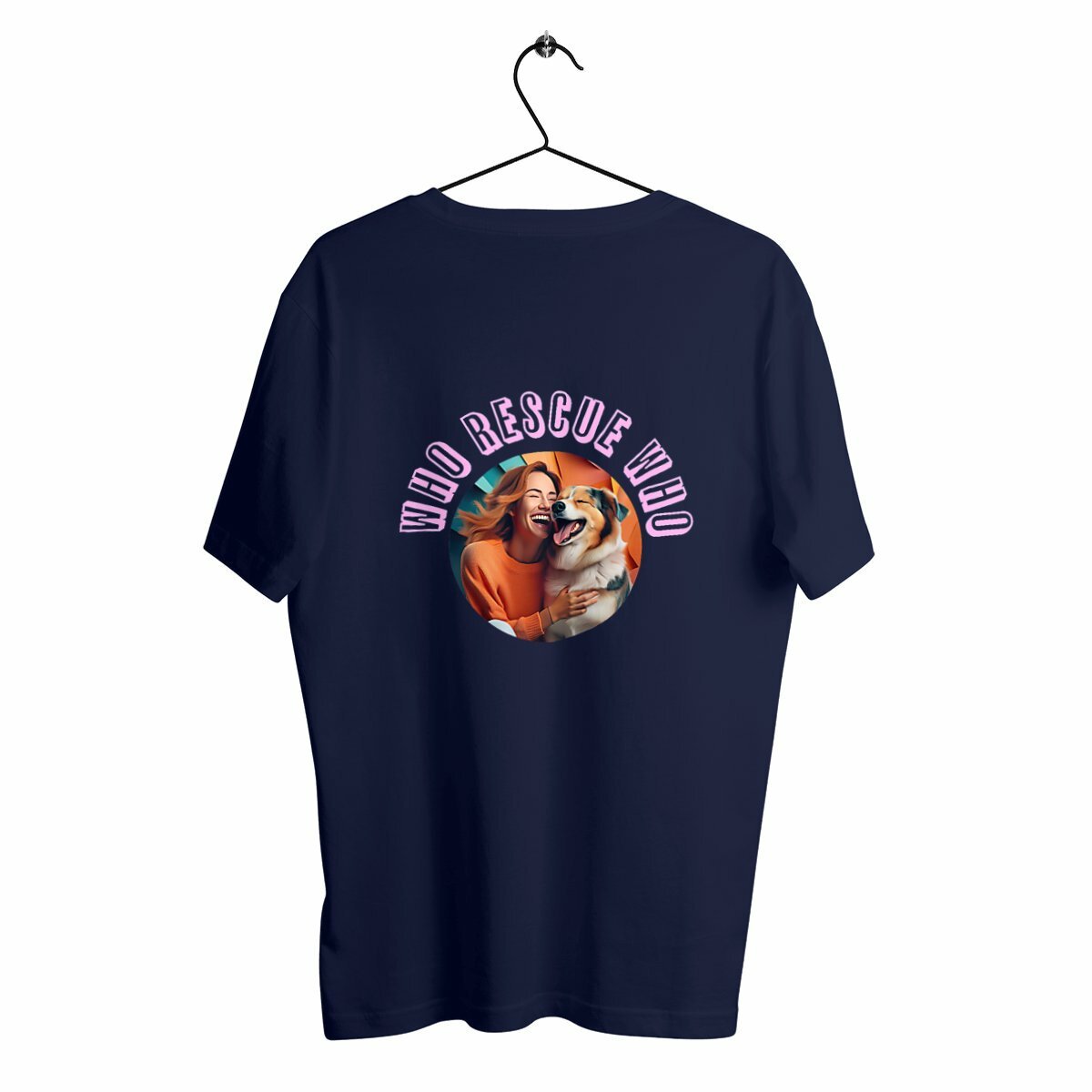 Heavyweight Unisex t-shirt - Who rescue Who (Mujer)